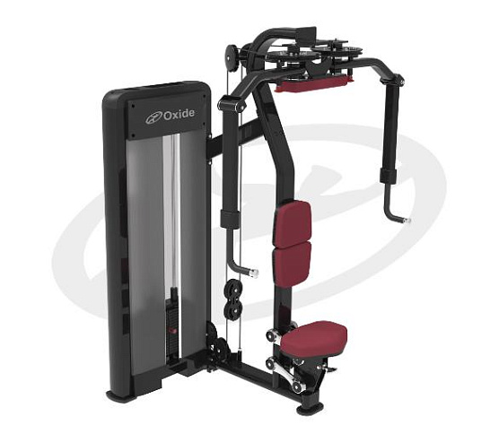 Грузоблочный тренажер на верхнюю часть тела Oxide Fitness D003 пек-флай / задние дельты