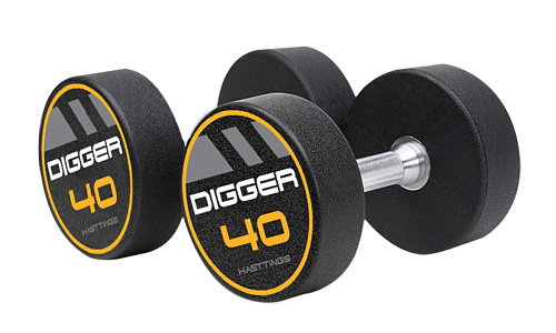Комплект полиуретановых гантелей Hasttings Digger 5 пар от 40 до 50кг HD51D4C-40-50