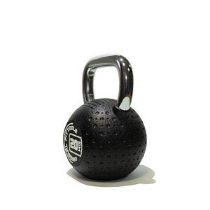 Купить Гиря Original FitTools Гиря 20 кг с хромированной ручкой полиуретановая (CPU) в Москве