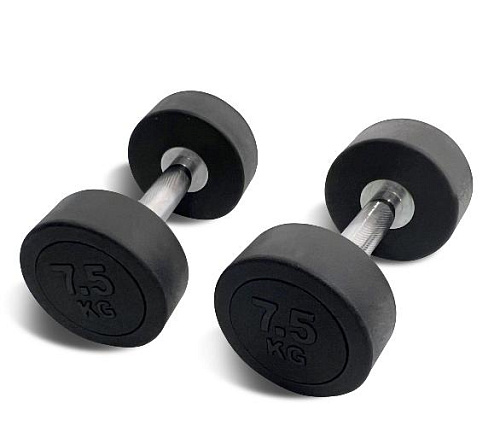 Купить Гантель круглая обрезиненная Unix Fit PRO 7,5 кг / шт. в Москве