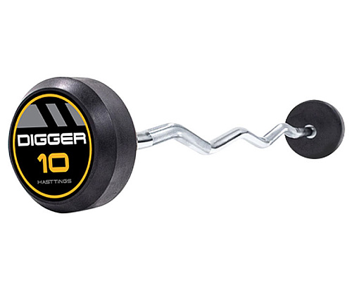 Купить Комплект изогнутых фиксированных обрезиненных штанг Hasttings 5 шт от 10 до 20 кг в Москве