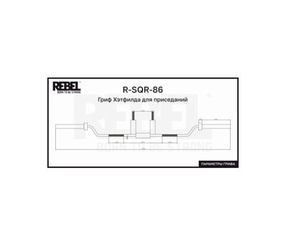 Гриф Хэтфилда для приседаний Rebel Fitness фото5