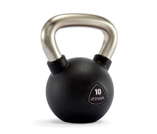 Купить Гиря Ziva 12 кг, обрезиненная сталь в Москве