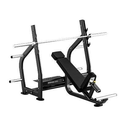 Скамья олимпийская для жима наклонная Bronze Gym RAVE RE56