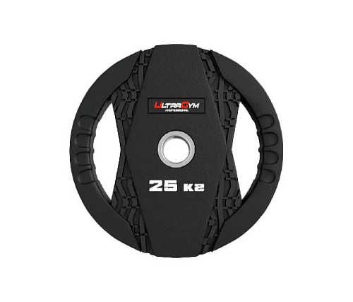 Купить Диски обрезиненные с двумя хватами в ассортименте Ultra Gym UG2005C (1.25кг) в Москве