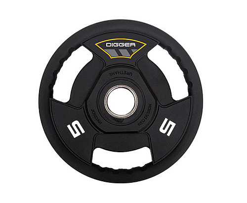 Купить Диск олимпийский полиуретановый 3-х хватовый Hasttings 5 кг в Москве