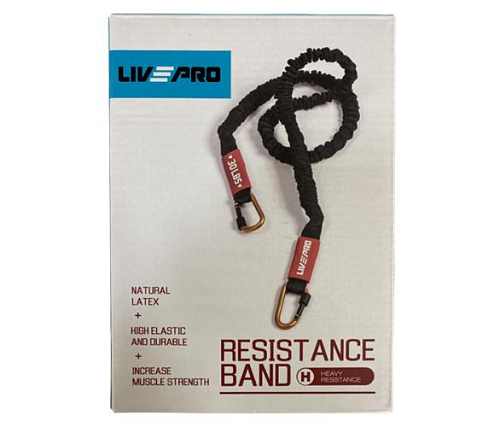 Эспандер эластичный с карабином Livepro LP8401-H
