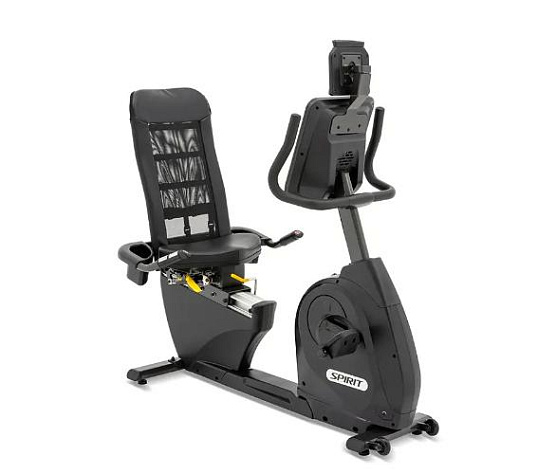 Велотренажер горизонтальный Spirit Fitness XBR55 черный фото1