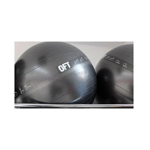 Купить Original FitTools Гимнастический мяч 75 см для коммерческого использования черный с насосом в Москве
