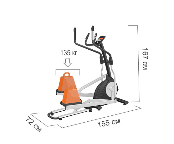 Эллиптический тренажер Proxima VERITAS iPro фото6