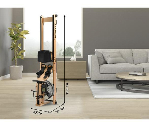 Гребной тренажер Unix Fit Wood Rower Light