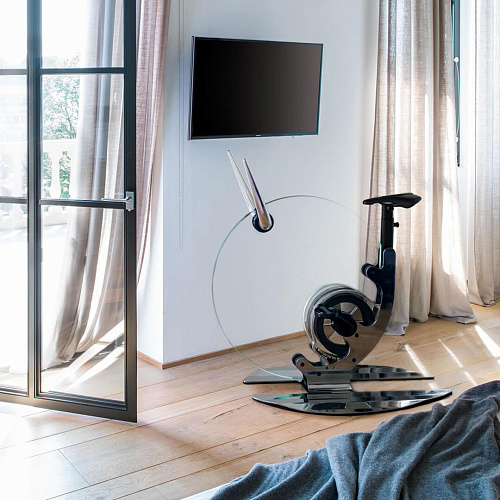 Велотренажер вертикальный Ciclotte Teckell серебристый