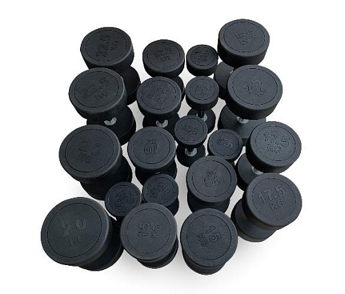 Гантель круглая обрезиненная Unix Fit PRO 22,5 кг / шт.