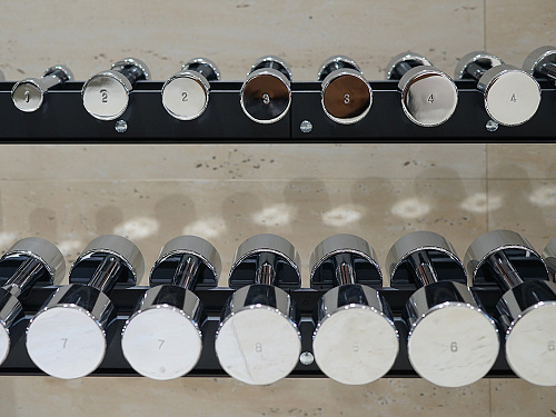 Набор хромированных гантелей Technogym KAK1