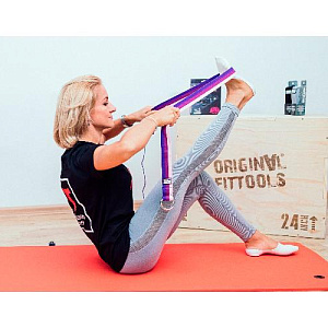Купить Original FitTools Ремешок для йоги 182 см, трехцветный в Москве