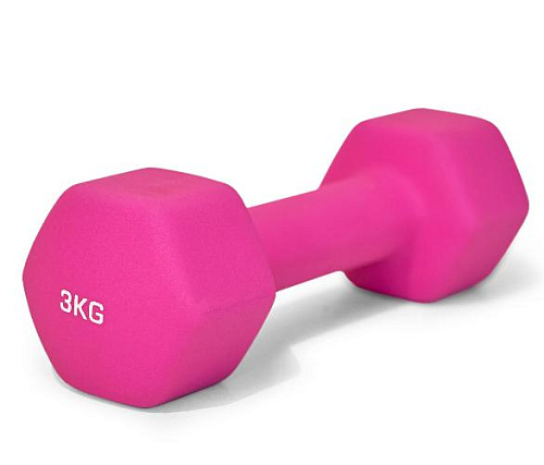 Купить Гантель неопреновая Unix Fit 3 кг / шт. Pink в Москве