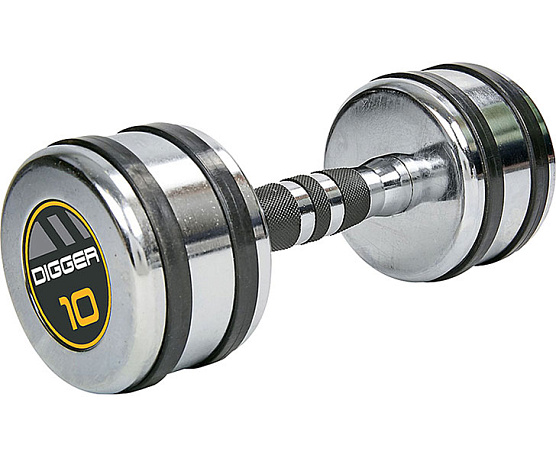 Комплект хромированных гантелей Hasttings 10 пар от 1 до 10 кг фото2