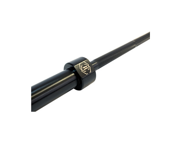 Гриф олимпийский прямой Rebel Fitness черный 86 до 226 кг фото3