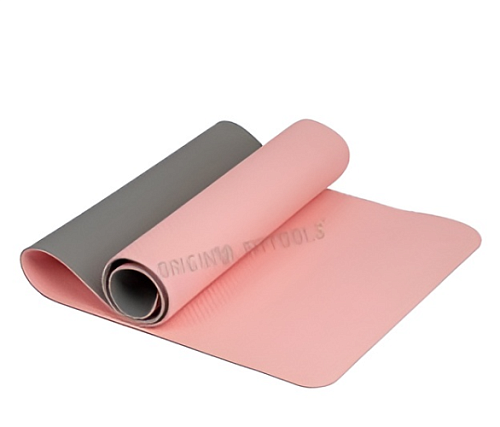 Купить Коврик для йоги TPE Original FitTools 6 мм розовый в Москве