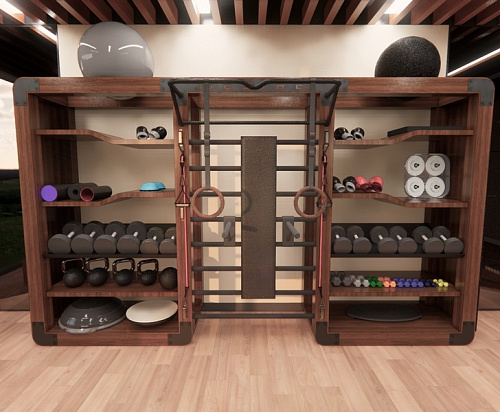 Купить Двойная система хранения аксессуаров и шведская стенка Desire Eco Double Rack System в Москве