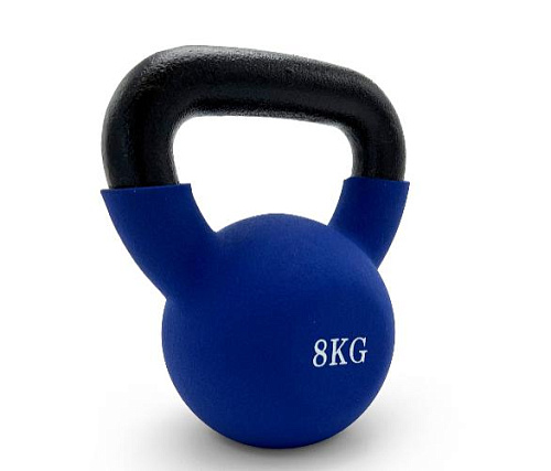 Гиря виниловая Unix Fit 8 кг синяя Купить Гиря виниловая Unix Fit 8 кг синяя в Москве