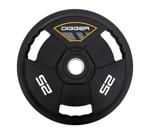 Купить Диск олимпийский полиуретановый 3-х хватовый Hasttings 25 кг в Москве