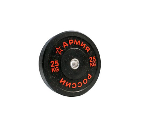 Диск бамперный Original FitTools Армия России 25 кг