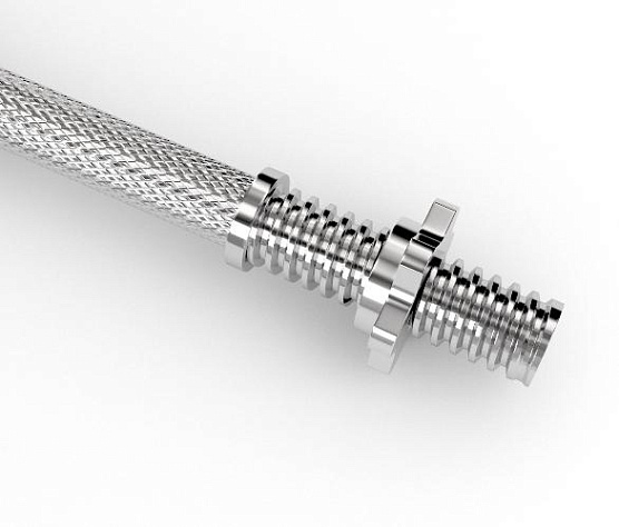 Гриф гантельный Unix Fit 35 см / 25 мм Chrome фото1