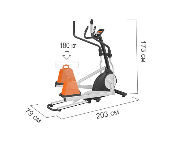 Эллиптический тренажер Proxima Gravitas фото1