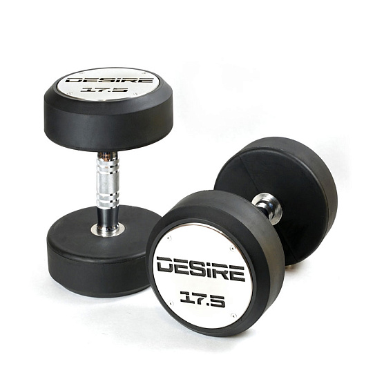Комплект круглых гантелей (8 пар) Desire Rubber Dumbbells фото3