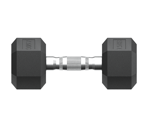 Гантель гексагональная обрезиненная Unix Fit 7,5 кг / шт.