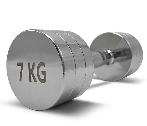 Купить Гантель круглая хромированная Unix Fit PRO 7 кг / шт. в Москве