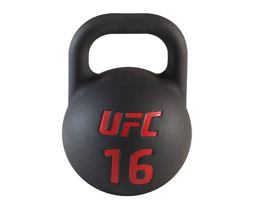 Гиря UFC 16 кг, литая сталь, резиновое покрытие Купить Гиря UFC 16 кг, литая сталь, резиновое покрытие в Москве