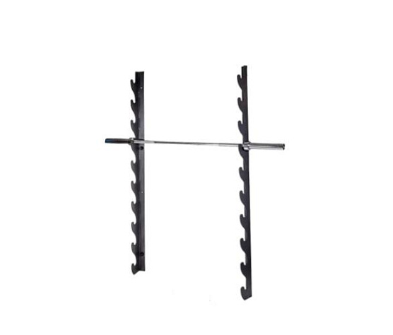Держатель для 10 олимпийских грифов настенный горизонтальный Original FitTools