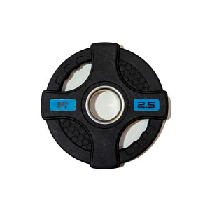 Купить Original FitTools Штанга олимпийская 58 кг (диски с двумя хватами, черный гриф) в Москве