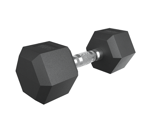 Гантель гексагональная обрезиненная Unix Fit 10 кг / шт.