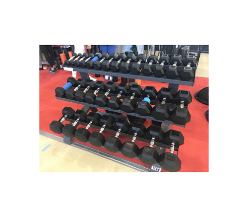 Стойка для гантелей трёхрядная (на 15 пар) Original FitTools