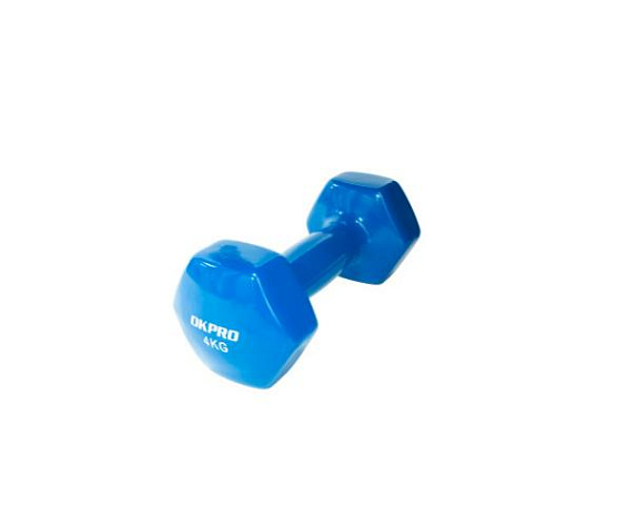 Original FitTools Гантель виниловая 4 кг для групповых программ