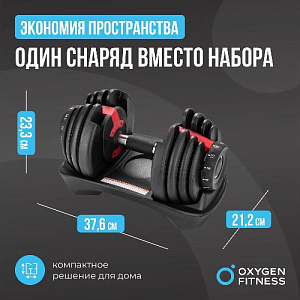 Купить Oxygen FLEXER гантель регулируемая 16 кг в Москве