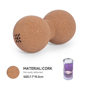 Купить Двойной массажный мяч из натуральной пробки Bloom LB7128/WO в Москве