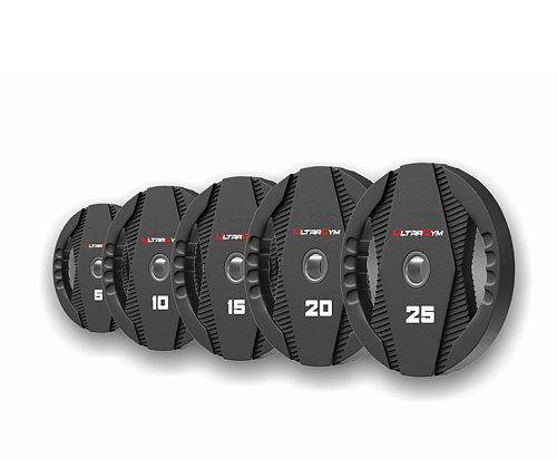 Диски полиуретановые с двумя хватами Ultra Gym UG2030C 5 кг