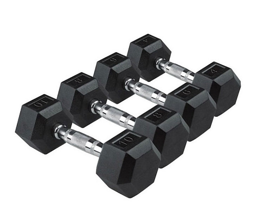 Купить Гексагональные обрезиненные гантели Ultra Gym UG1013 ряд от 42,5 до 50 кг в Москве