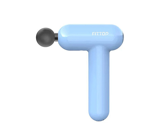 Перкуссионный массажер Fittop SuperHit Mini голубой