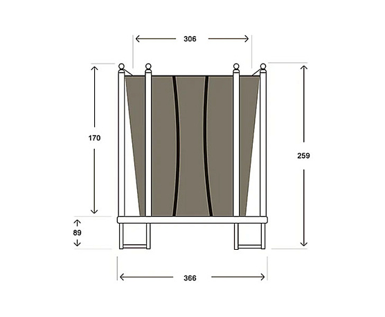 Батут Hasttings Classic Green (3,66 м) фото4