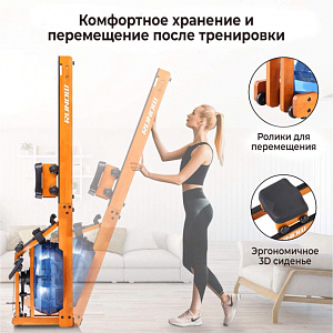Купить Гребной тренажер DFC Runow Golden Wood в Москве