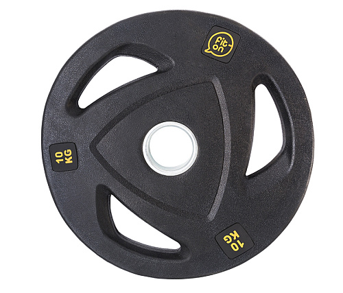 Купить Диск обрезиненный Fiton черный 10 кг в Москве