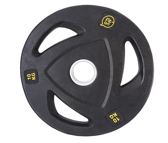 Диск обрезиненный Fiton черный 10 кг