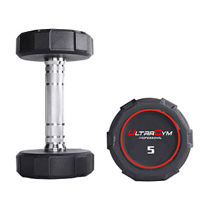Купить Ultra Gym Круглые полиуретановые гантели UG1032D Ряд от 2.5 до 25 кг в Москве
