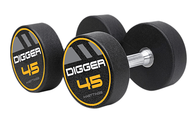 Комплект полиуретановых гантелей Hasttings Digger 5 пар от 40 до 50кг HD51D4C-40-50