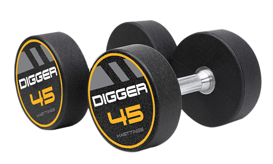 Комплект полиуретановых гантелей Hasttings Digger 5 пар от 40 до 50кг HD51D4C-40-50